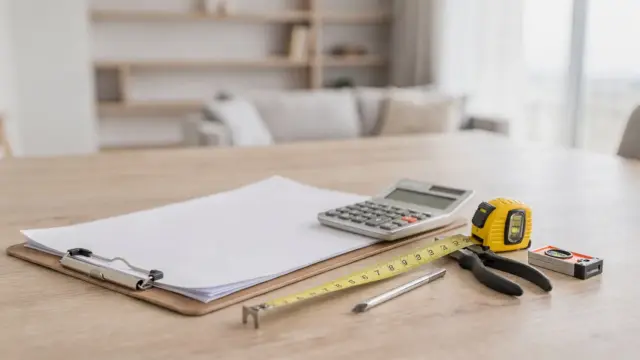 Modernisierte Wohnung mit Unterlagen zur Mieterhöhung wegen Modernisierung